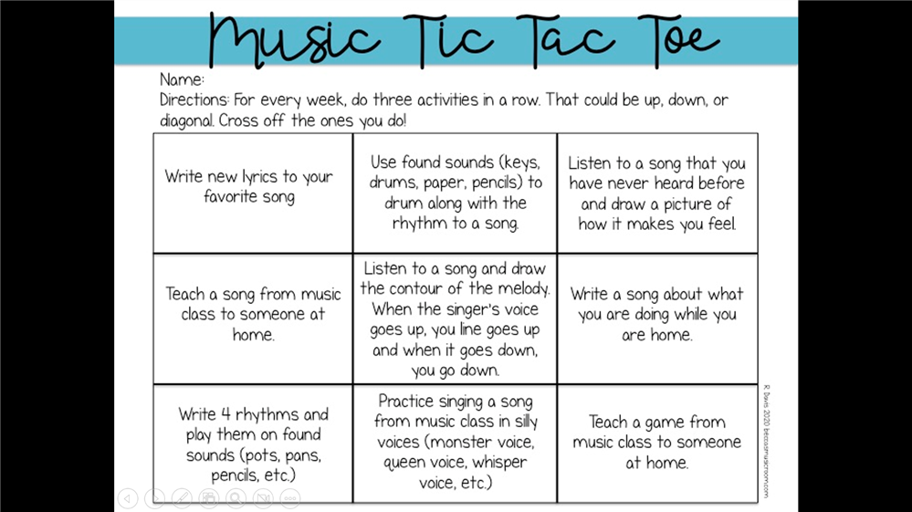 Music Tic Tac Toe